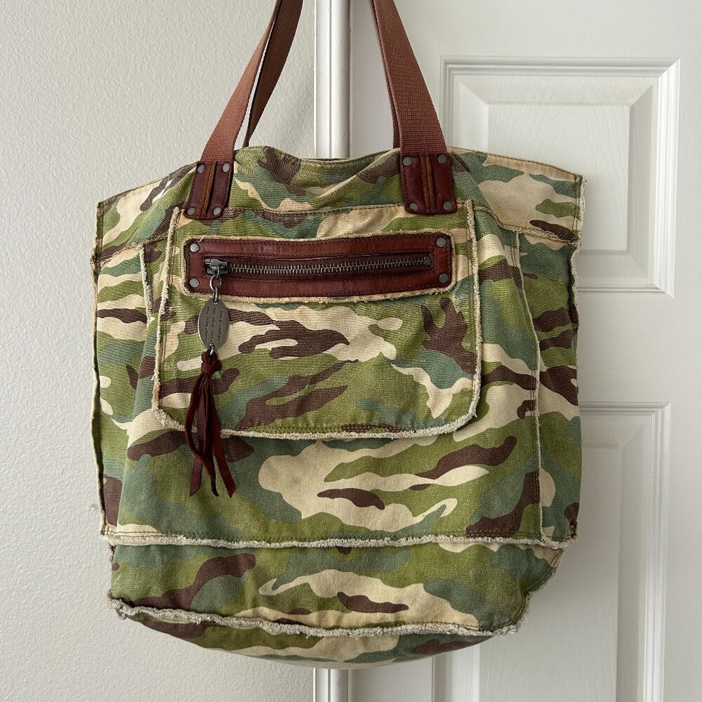 Vintage Juicy Couture Green Camouflage Tote Bag